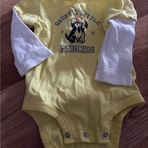 Yellow and White Kids One Piece